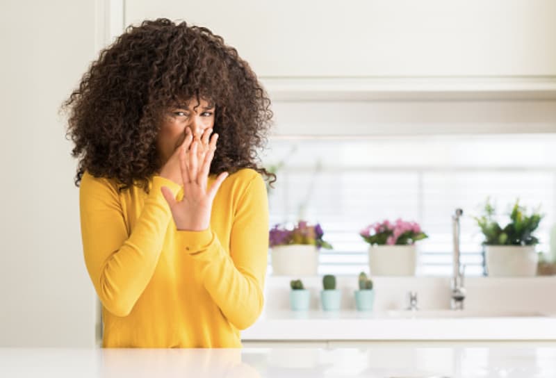 bad smells from kitchen sink indicate a blocked drain pipe