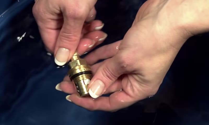clogged cartridge is one of the reasons the kitchen sink has low water pressure