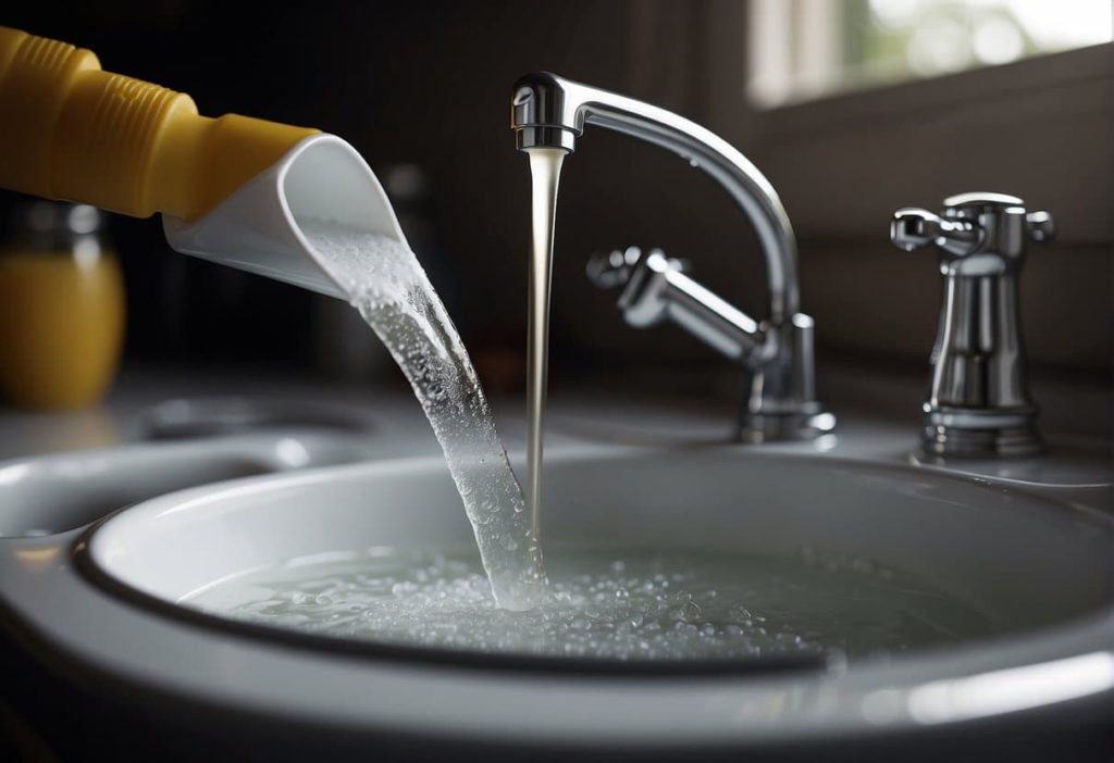 unclog sink with baking soda