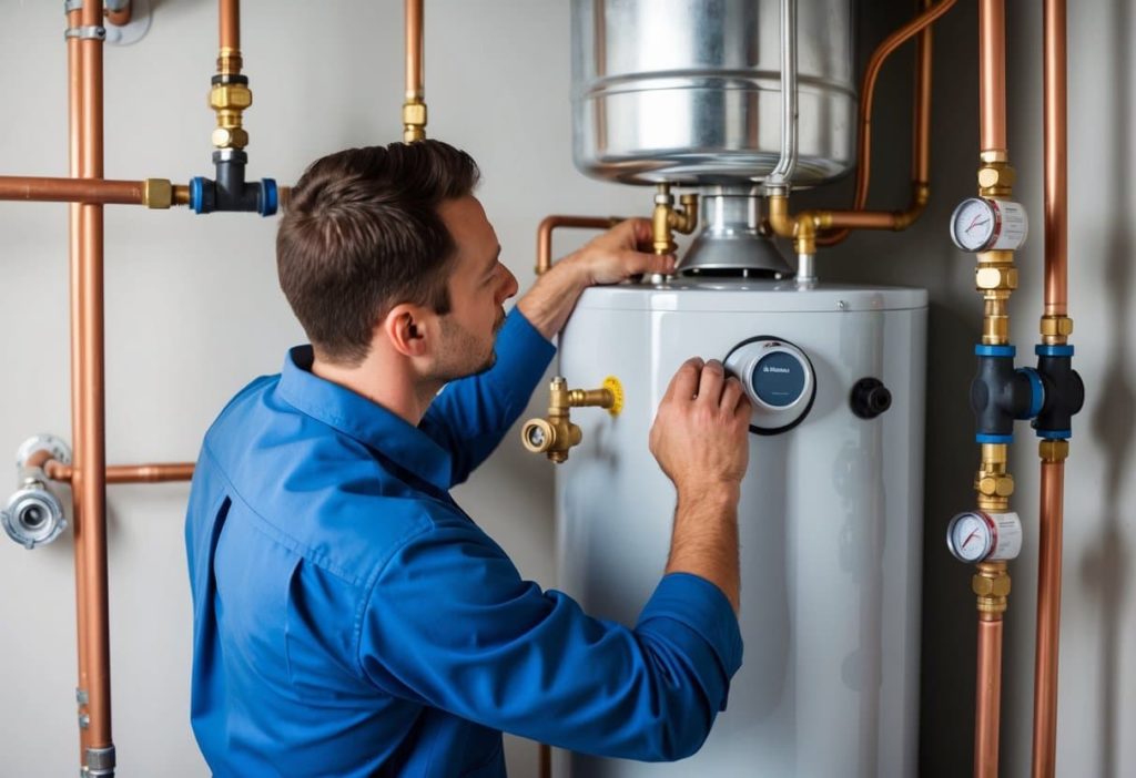 do plumbers fix hot water heaters