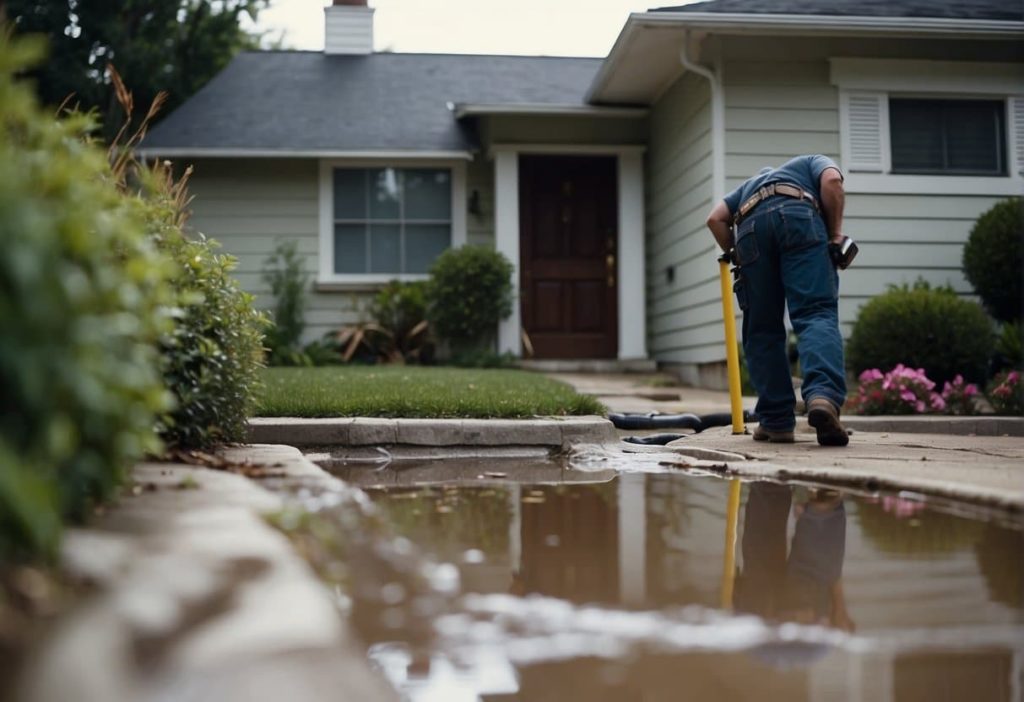 who is responsible for water line from street to house