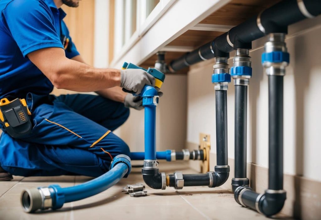plumber repiping a house in the Seattle area
