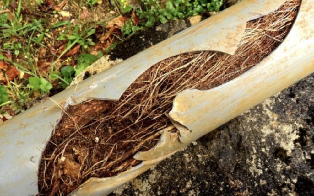 how to detect root intrusion in sewer line