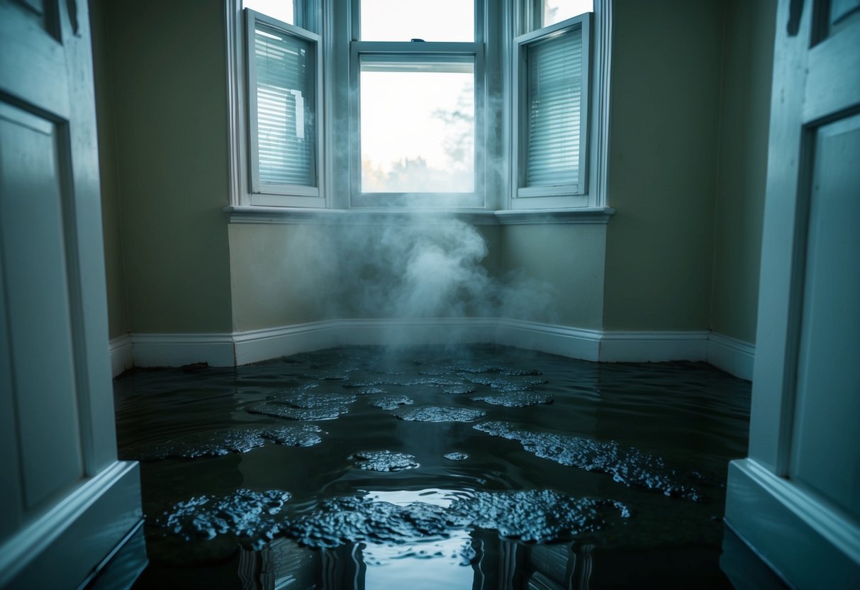 The foul odor of the sewer permeates the interior of the house, causing wrinkled noses and grimaces from those unfortunate enough to be inside