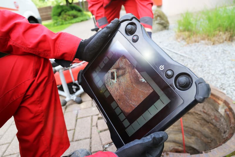 video inspection of sewer line