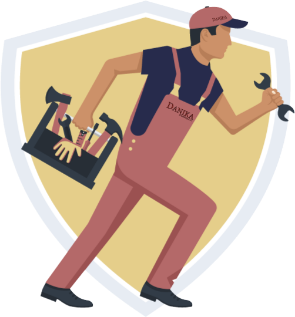 Danika plumbing logo